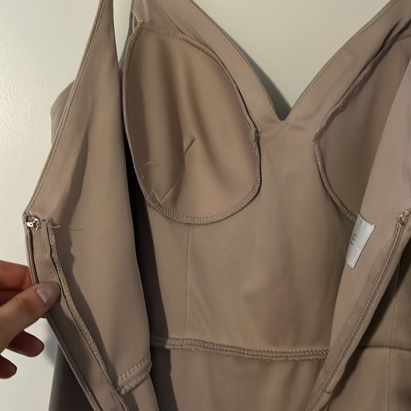 Azazie Deandra Taupe Bridesmaid Dress - Picture 10 of 16